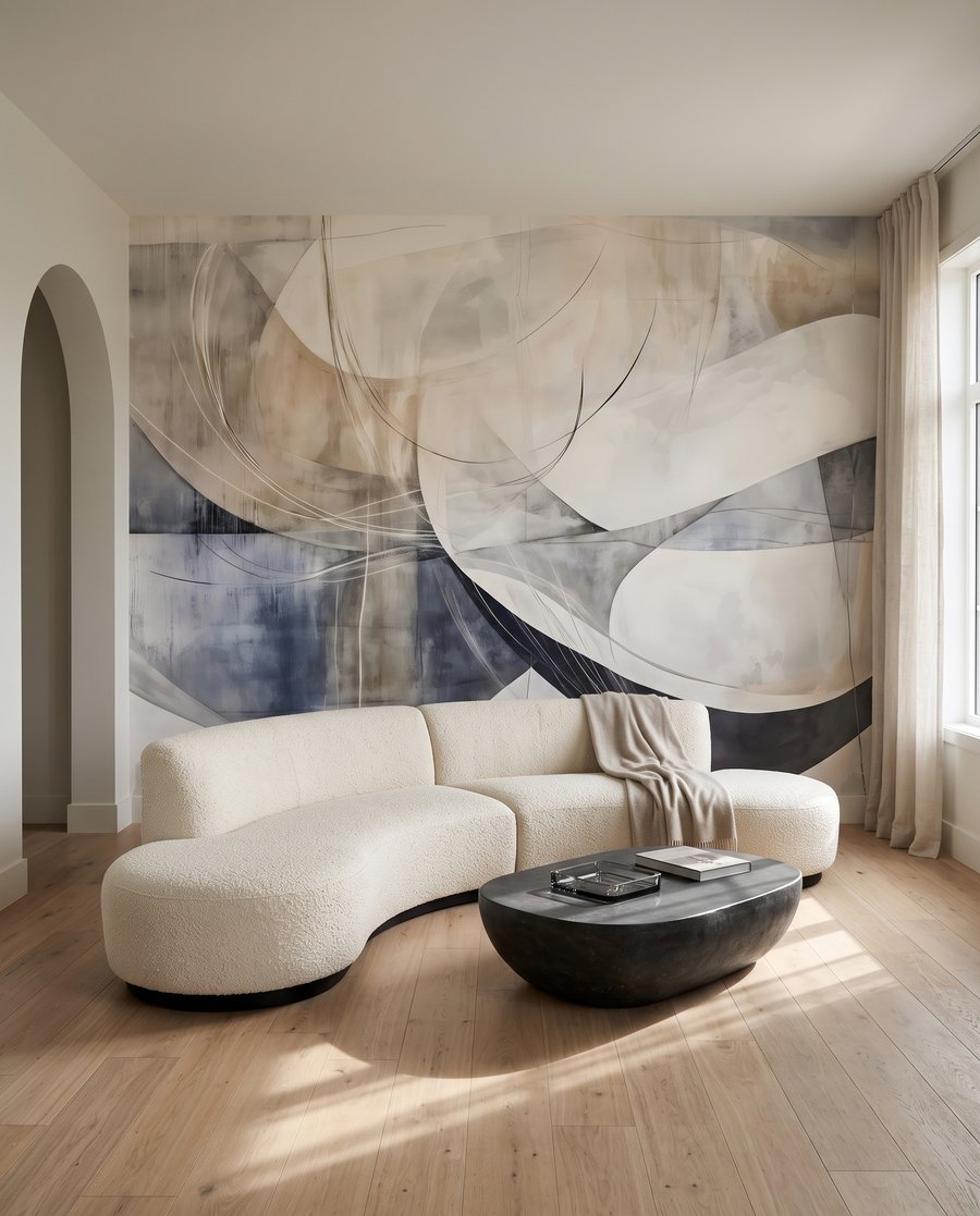 Arcuri peste forme transparente — interior 3