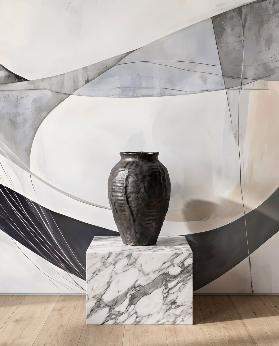 Arcuri peste forme transparente — detaliu