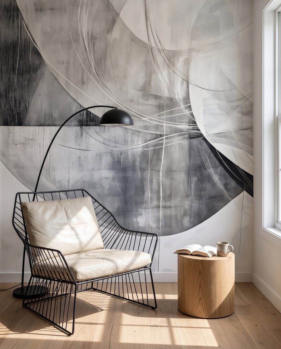 Arcuri peste forme transparente — interior 3