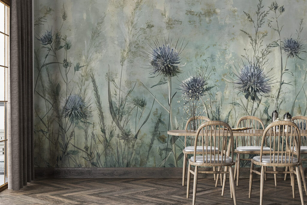 Ciulini în pajiște verde — interior 5