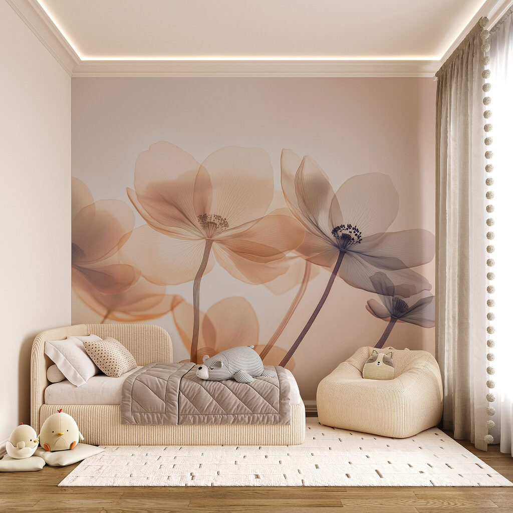Flori transparente pe tije — interior 5