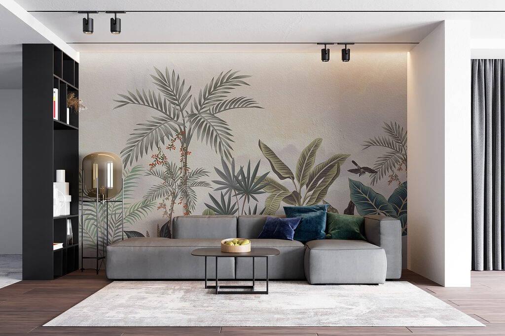 Grădină tropicală cu palmieri — interior 5