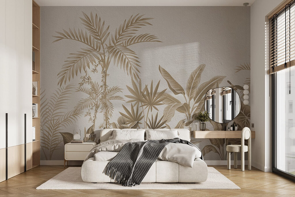 Grădină tropicală cu palmieri — interior 1