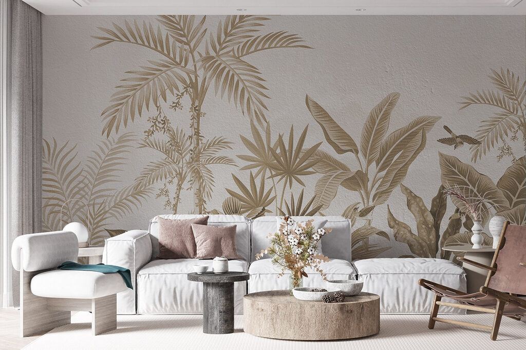 Grădină tropicală cu palmieri — interior 4