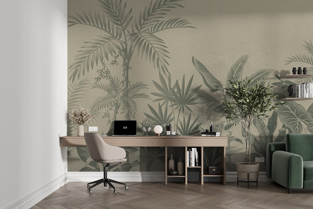 Grădină tropicală cu palmieri — interior 3
