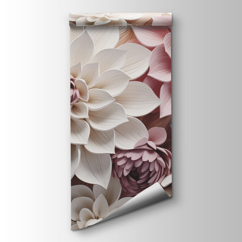 Flori în relief pastel — vizualizare produs