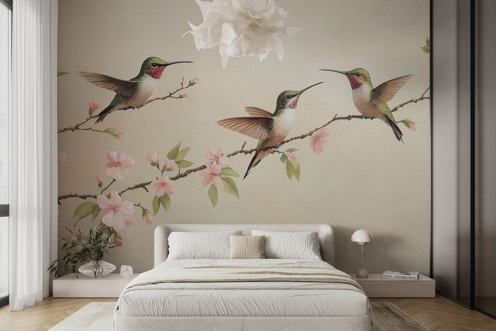 Colibri peste bloesem — interior 1