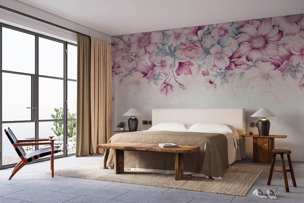 Flori roz la margine — interior 1