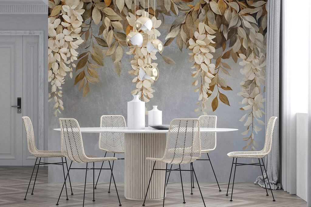 Ciorchini albi pe gri-albastru — interior 6