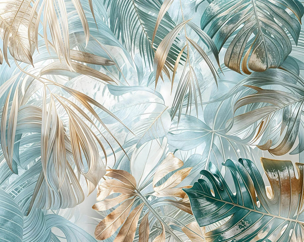 Frunze de palmier turcoaz — design complet