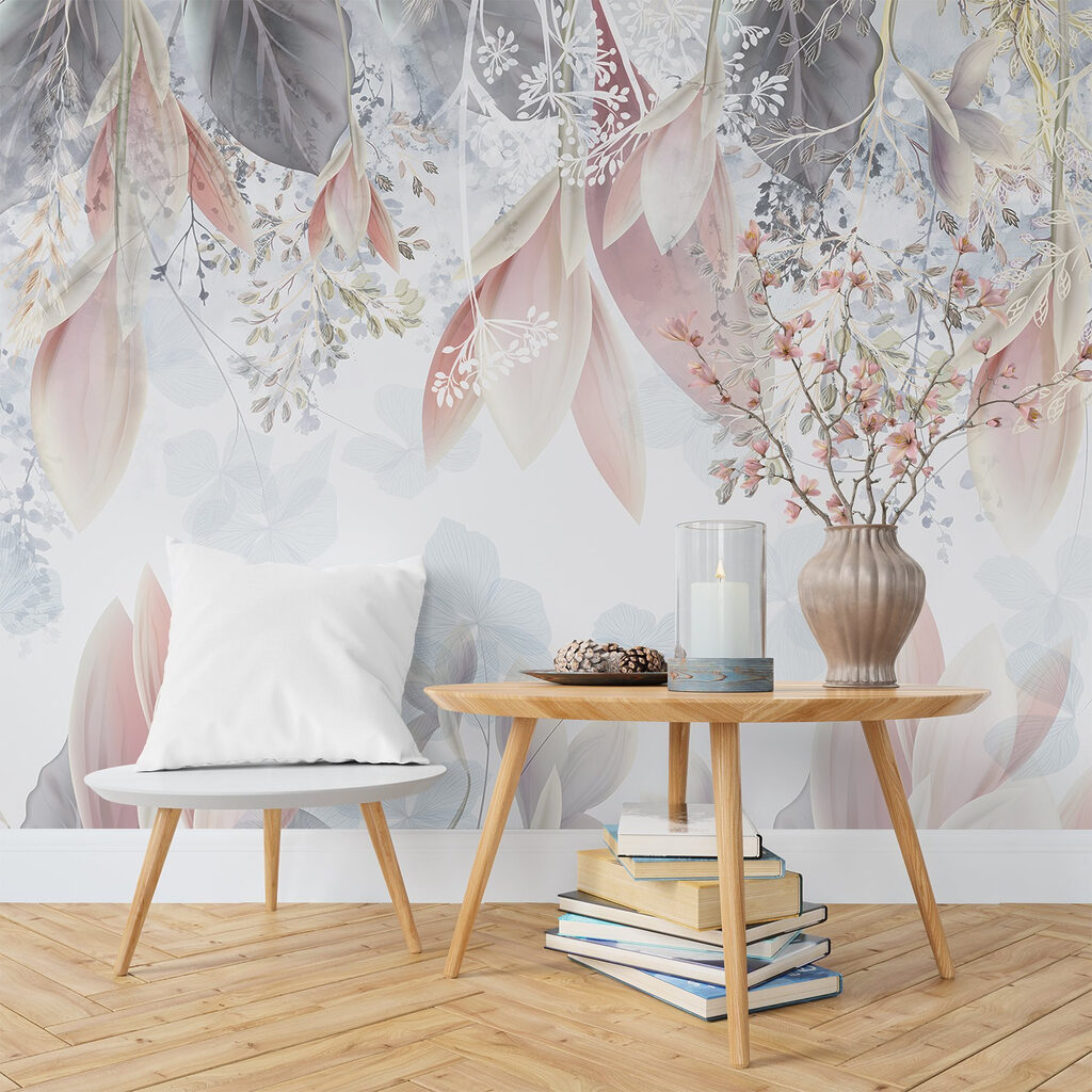 Frunze și flori pastelate — interior 5