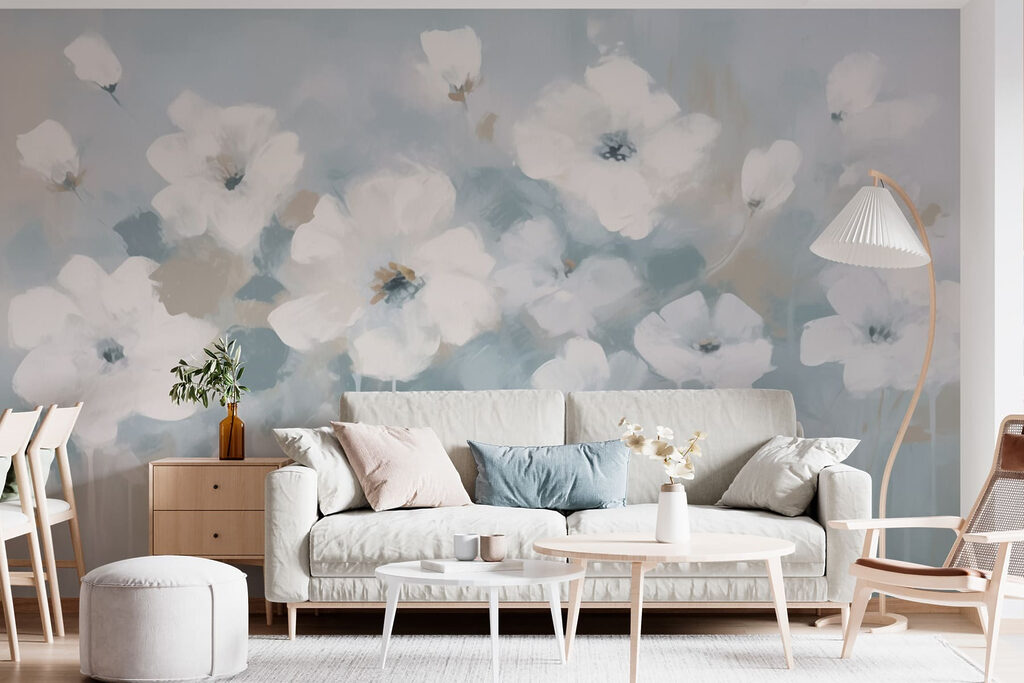 Flori albe deasupra dungilor — interior 2