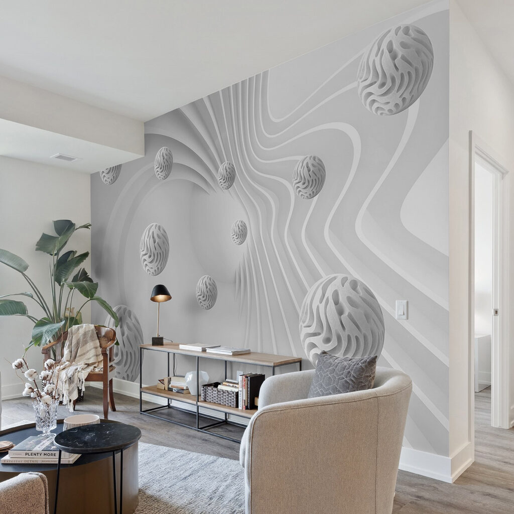 Sfere albe printre dungi — interior 7