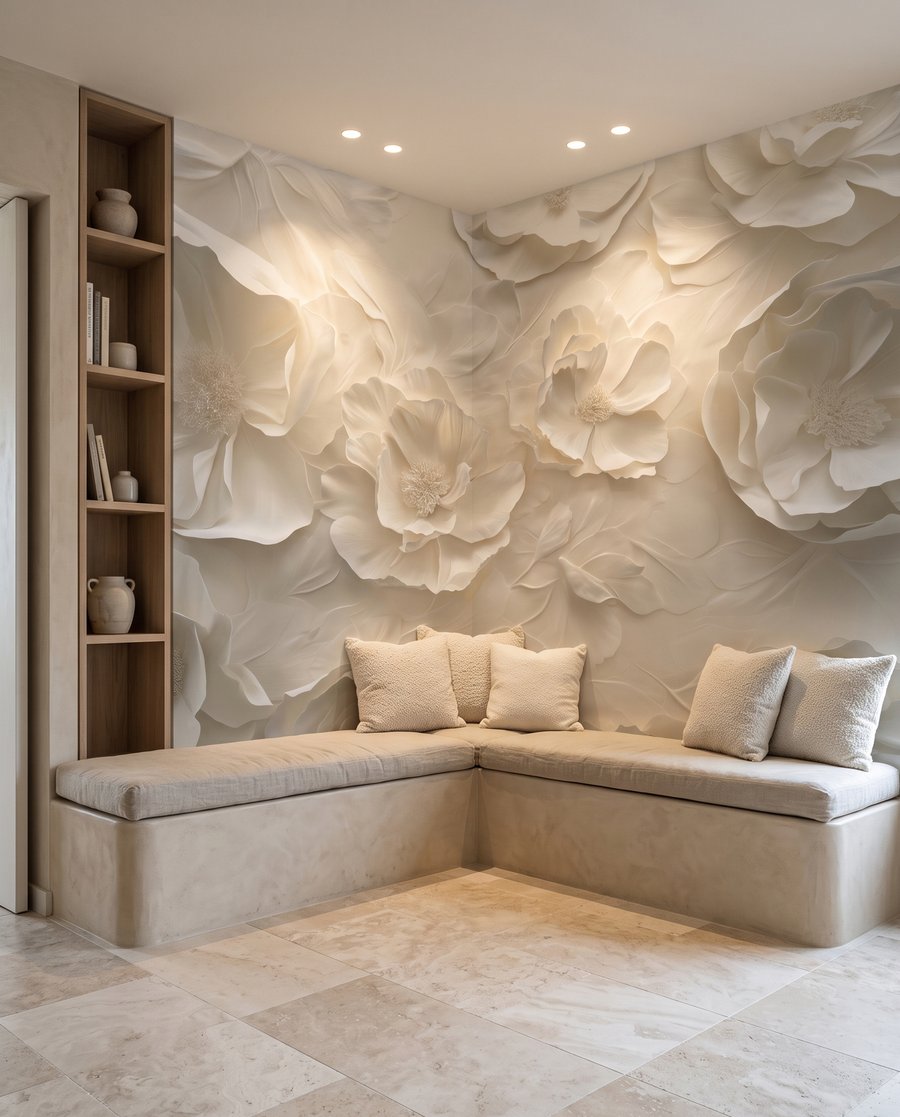 Flori albe în valuri — interior 3