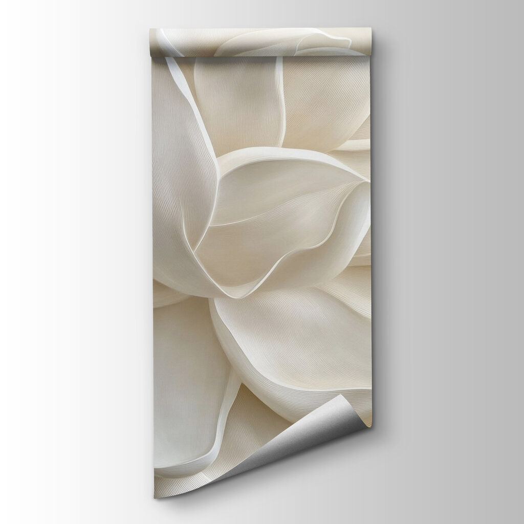 Floare albă sculpturală — vizualizare produs