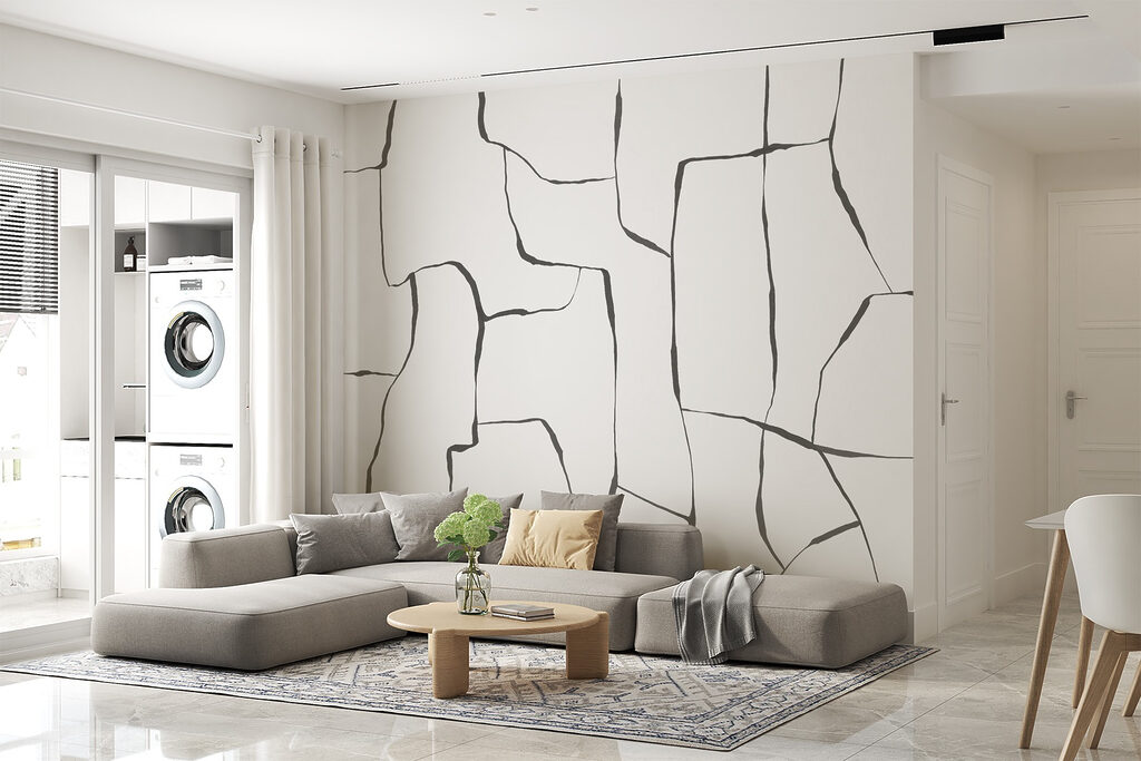 Linii ca fisuri — interior 3