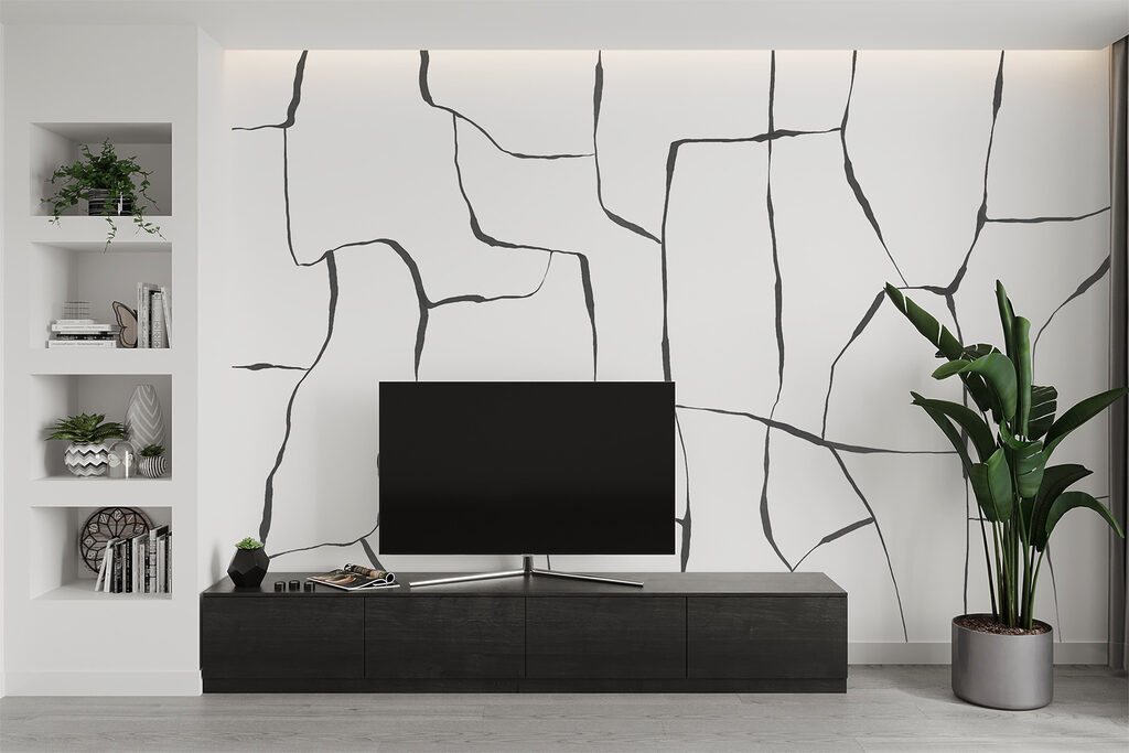 Linii ca fisuri — interior 4