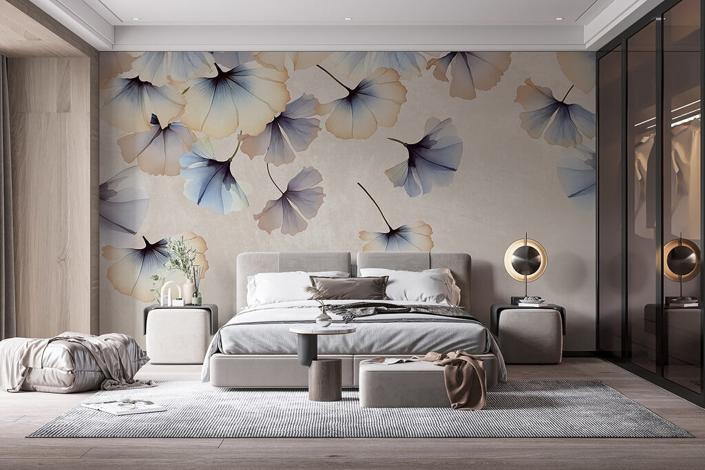Frunze albastre care plutesc — interior 2