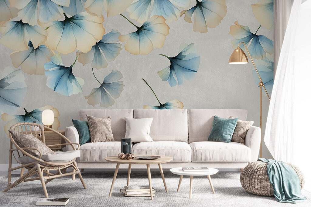 Frunze albastre care plutesc — interior 6