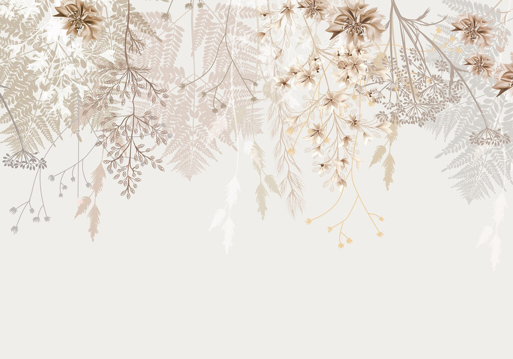 Ghirlandă florală fină — design complet