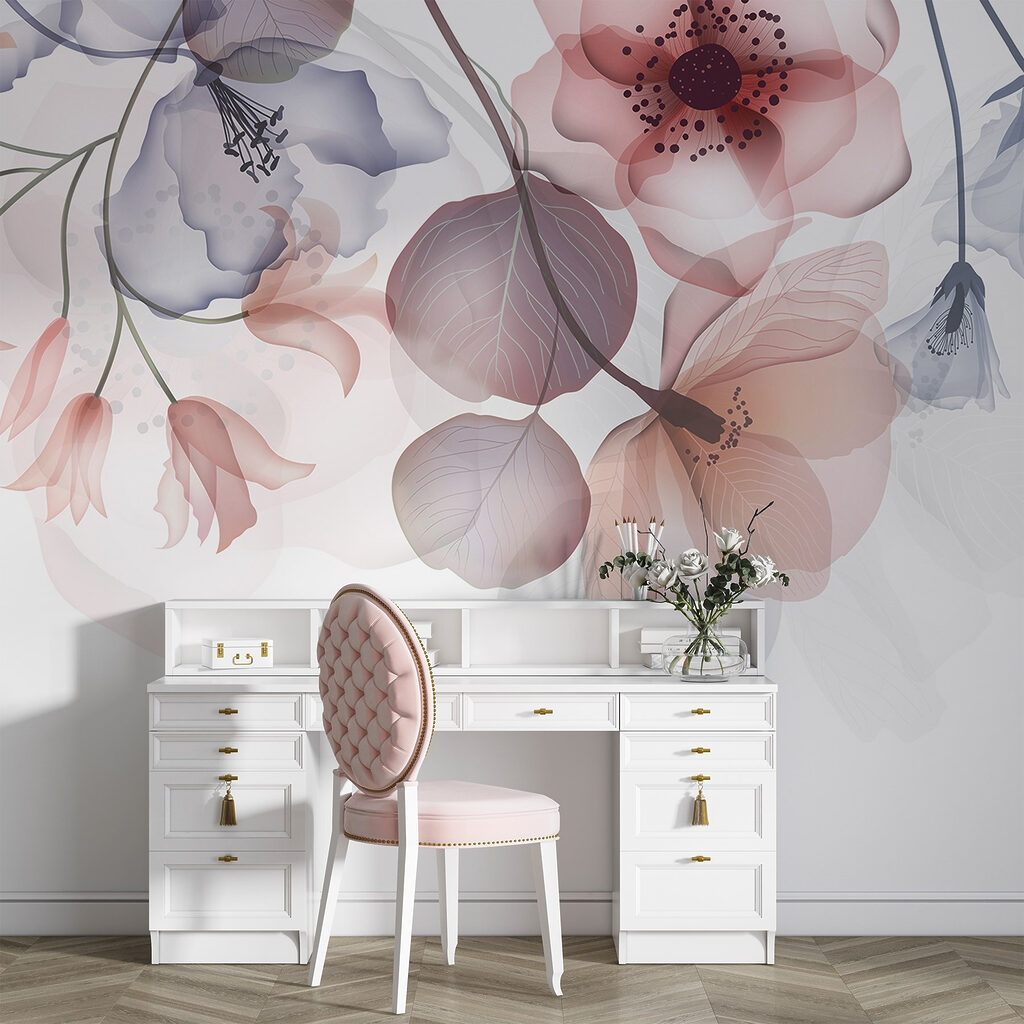 Flori pastel care atârnă — interior 4