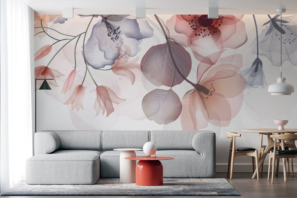 Flori pastel care atârnă — interior 6