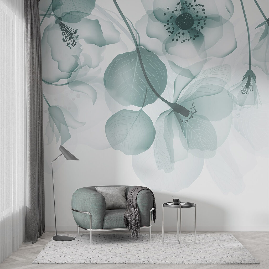 Flori pastel care atârnă — interior 3