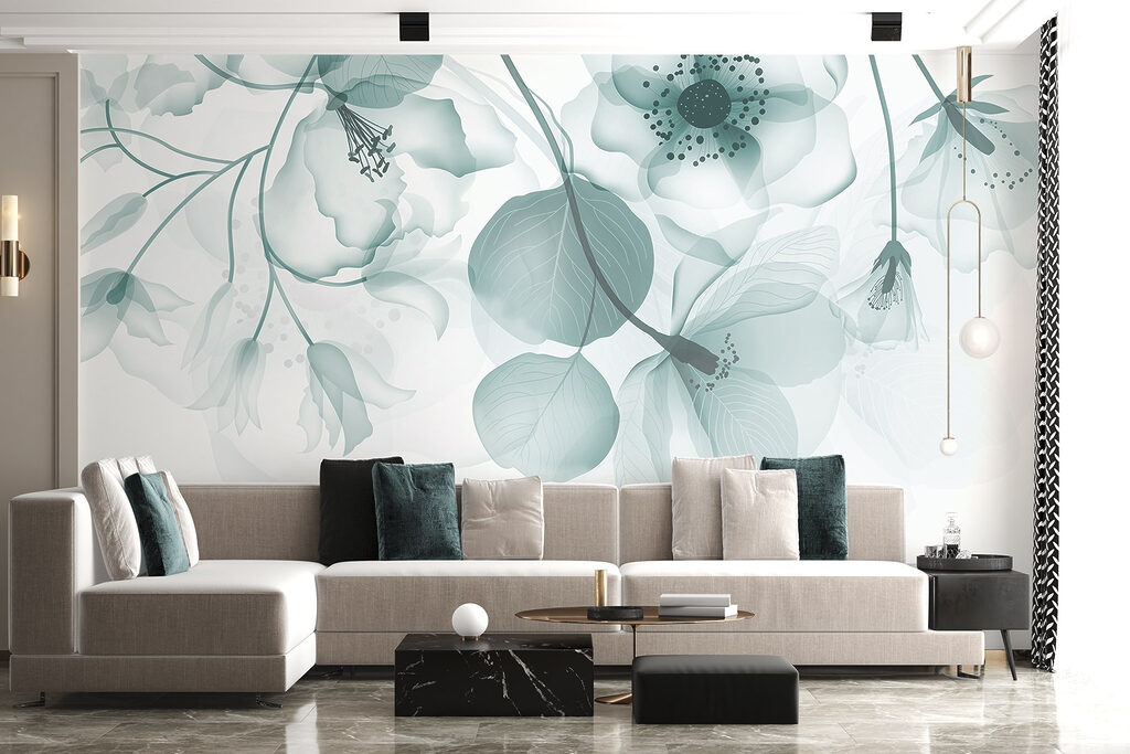 Flori pastel care atârnă — interior 4