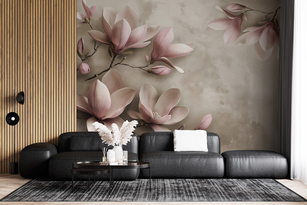 Ramuri curbate pe roz — interior 4