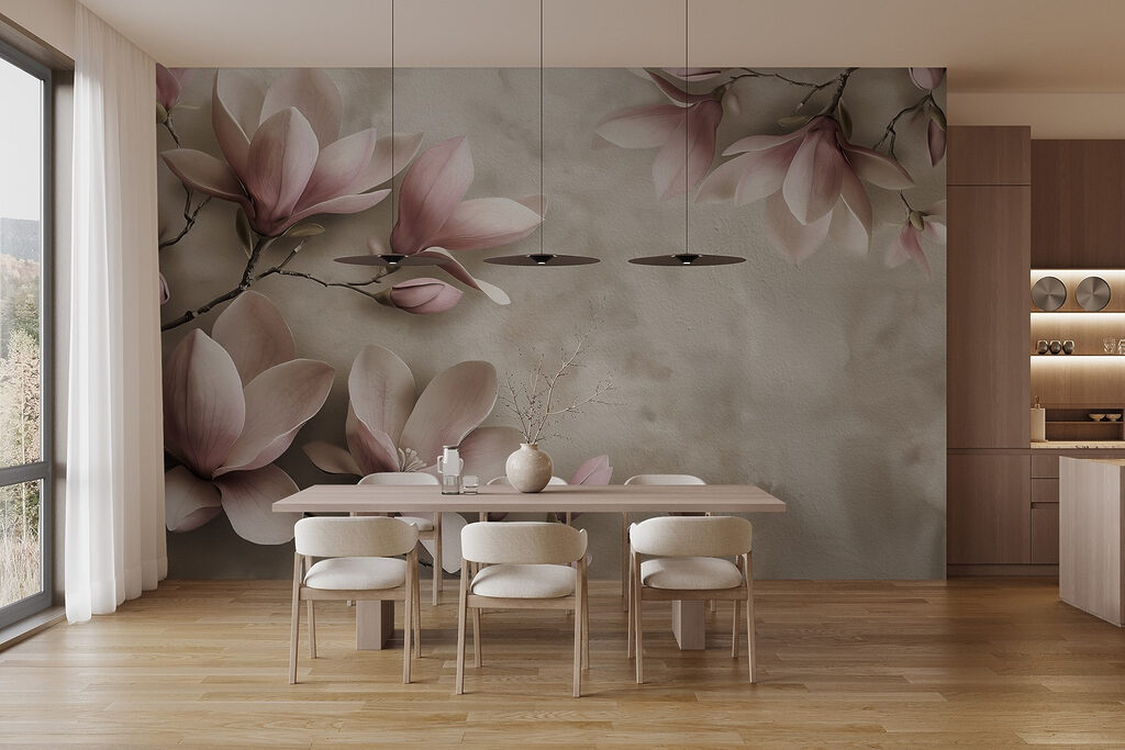 Ramuri curbate pe roz — interior 6