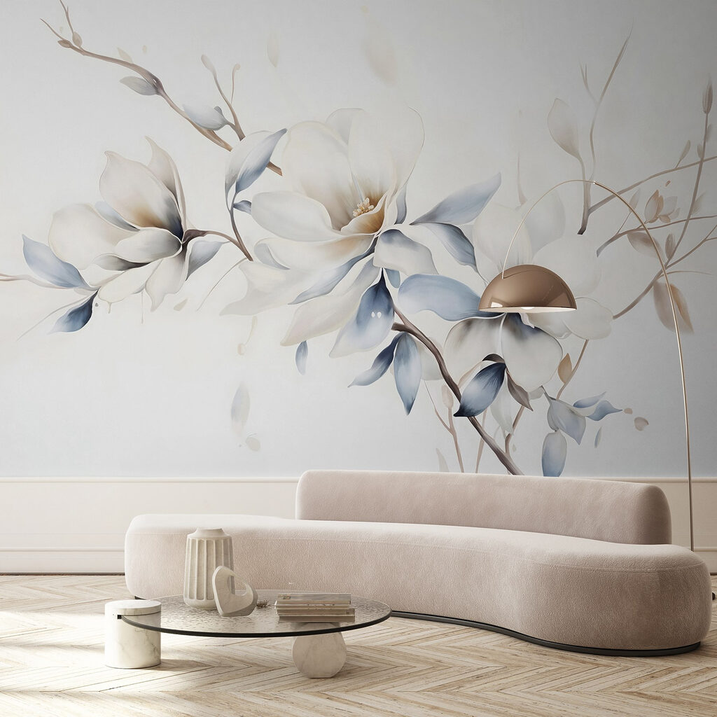 Flori albe pe creangă — interior 5