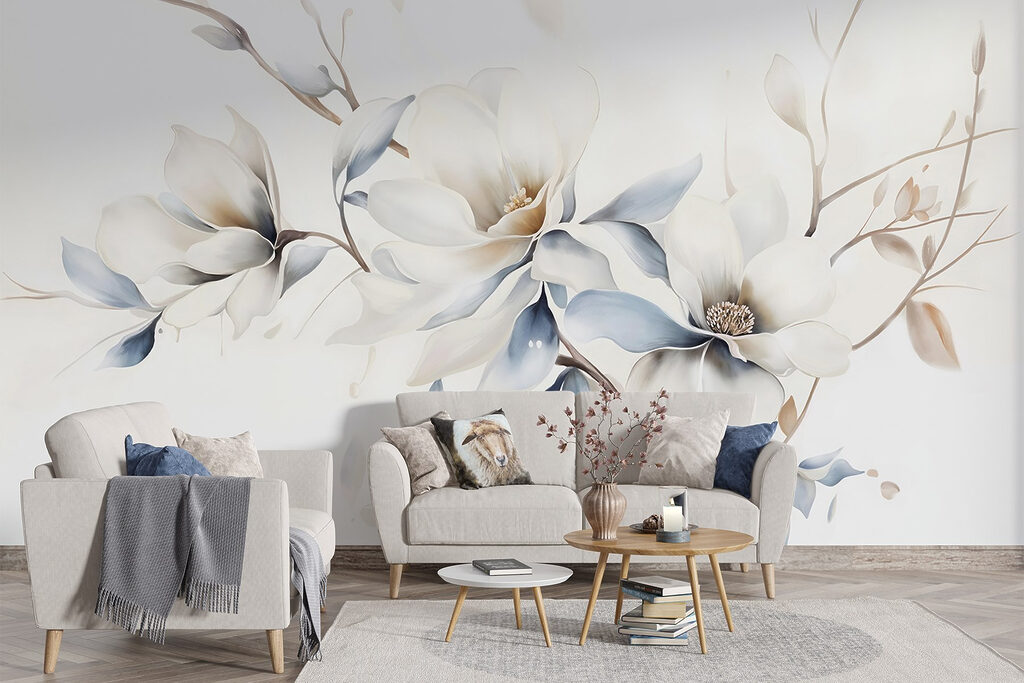 Flori albe pe creangă — interior 6