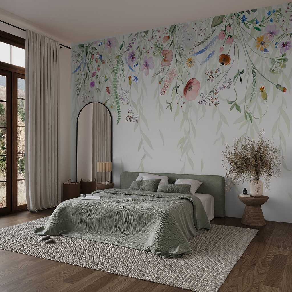 Bordură cu flori colorate — interior 1