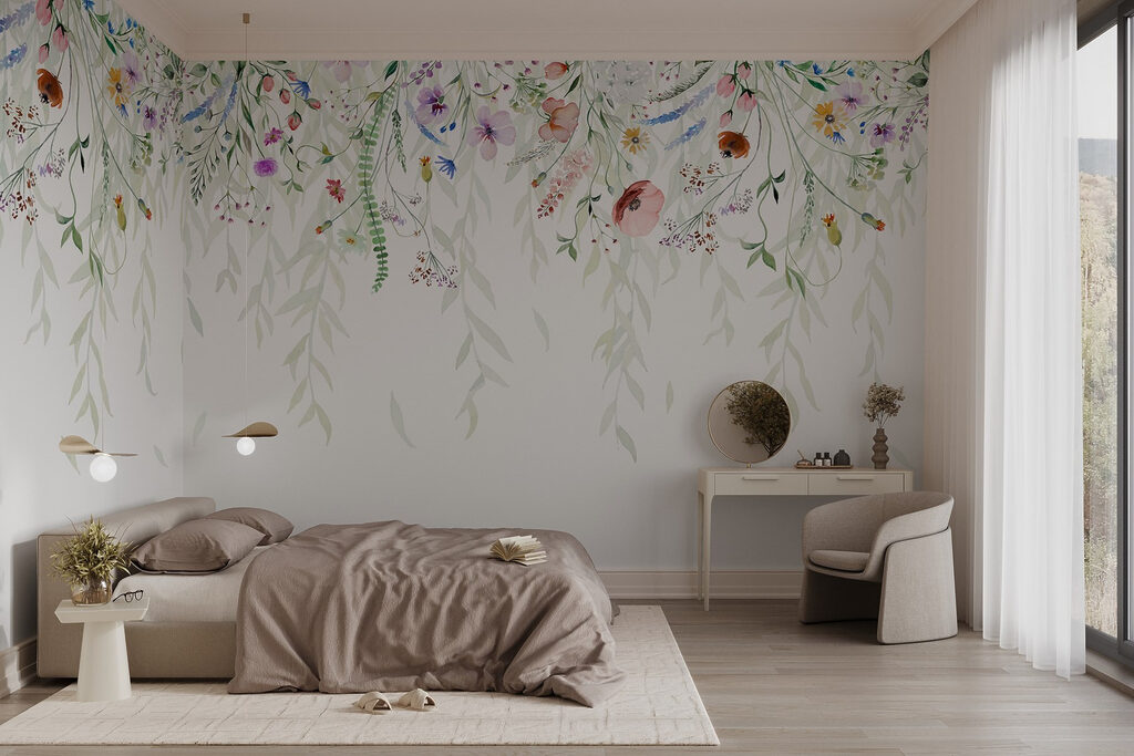 Bordură cu flori colorate — interior 2