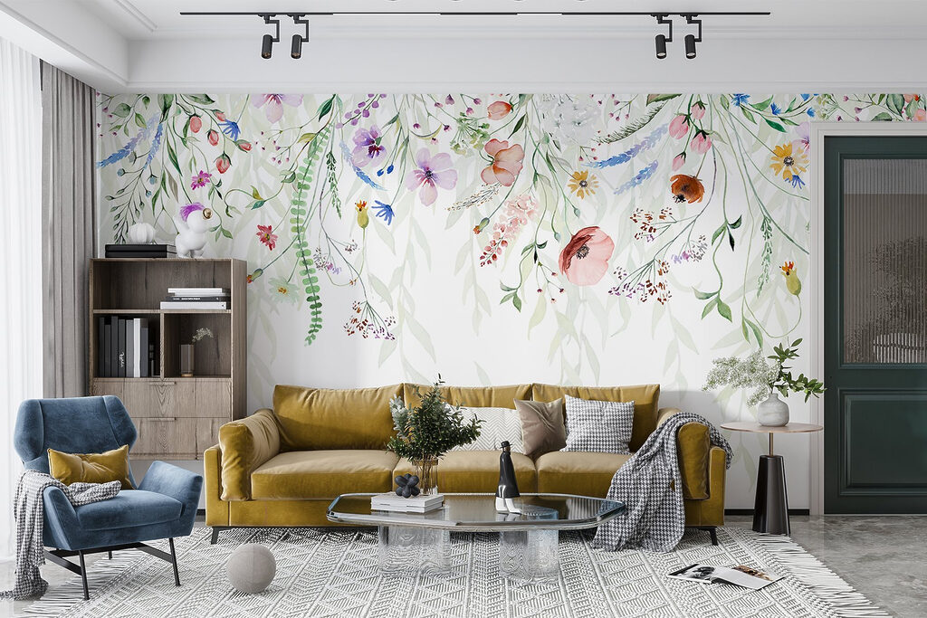 Bordură cu flori colorate — interior 6