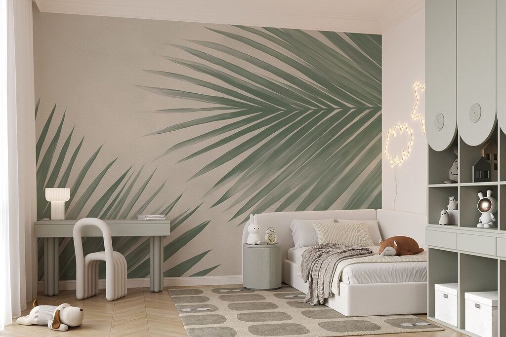 Doi palmieri pe crem — interior 5