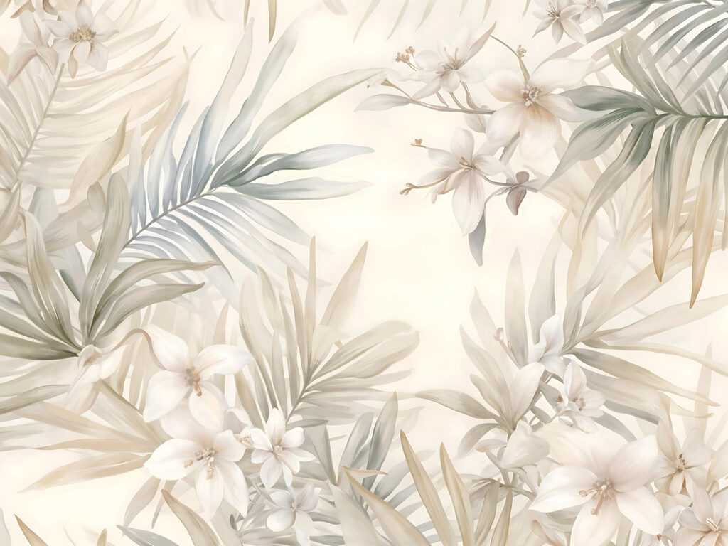 Flori tropicale delicate — design complet