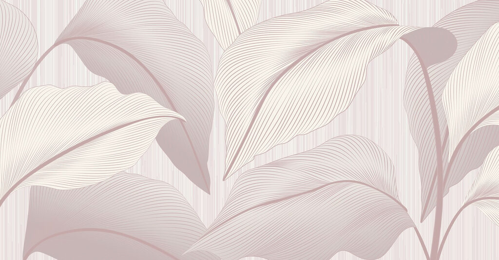 Frunze roz, linii paralele — design complet