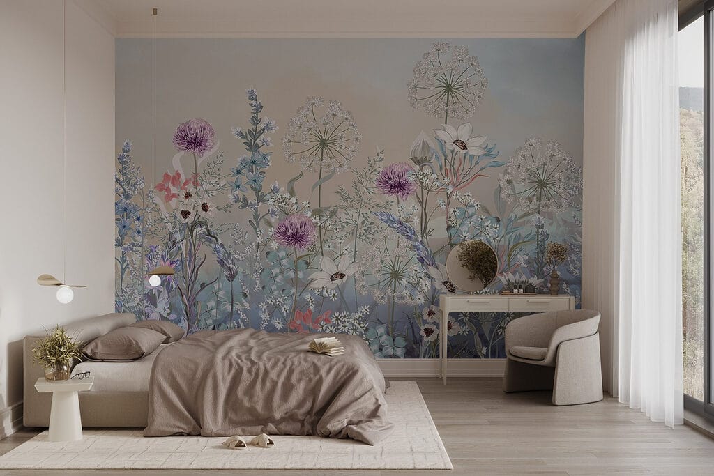 Pajiște în tonuri pastelate — interior 1