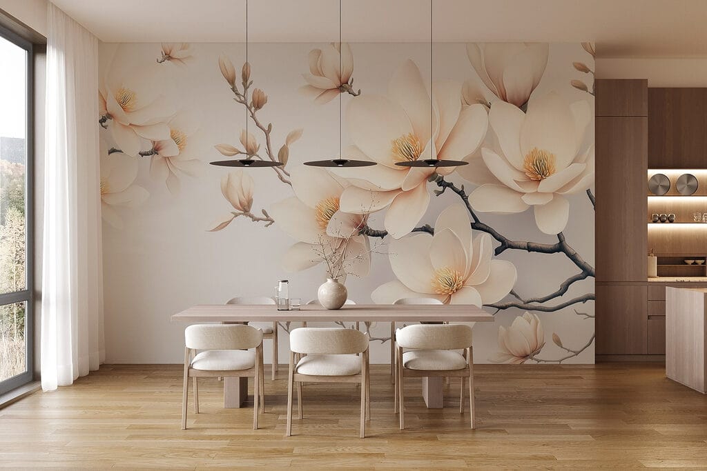 Magnolie crem pe ramură — interior 4