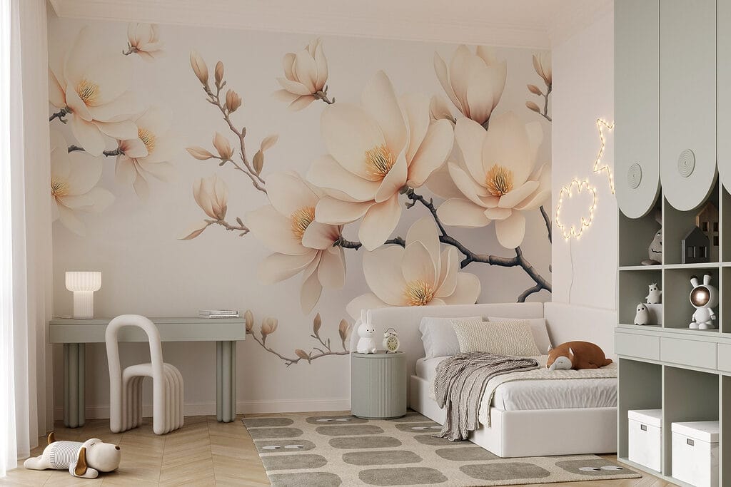 Magnolie crem pe ramură — interior 5