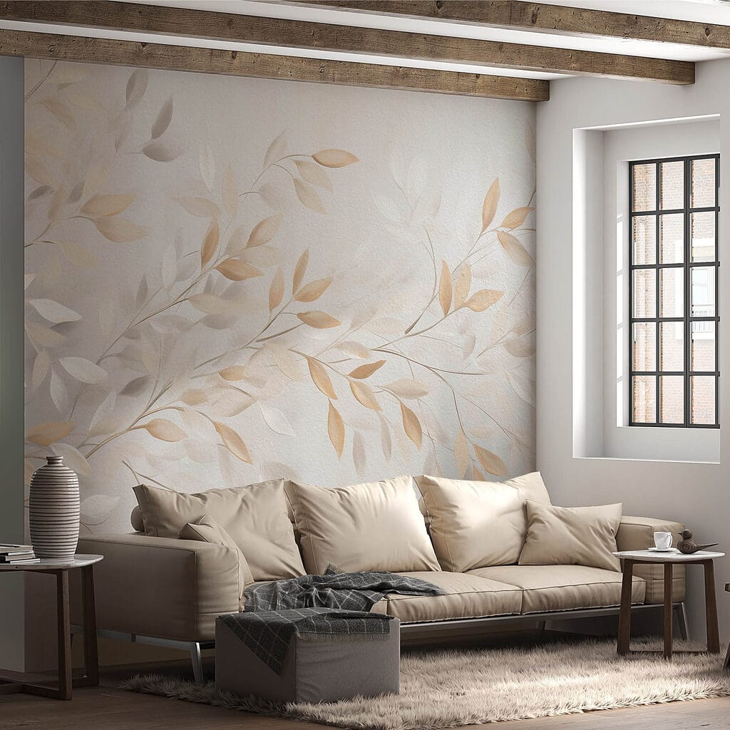 Ramuri bej pe gri — interior 2