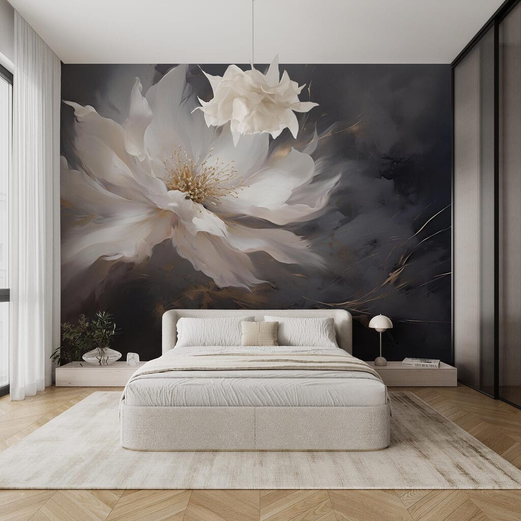 Floare albă în penumbră — interior 2