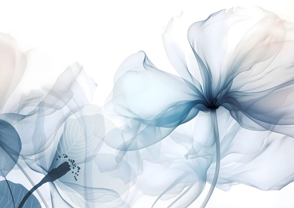 Flori luminoase pe tulpini — design complet