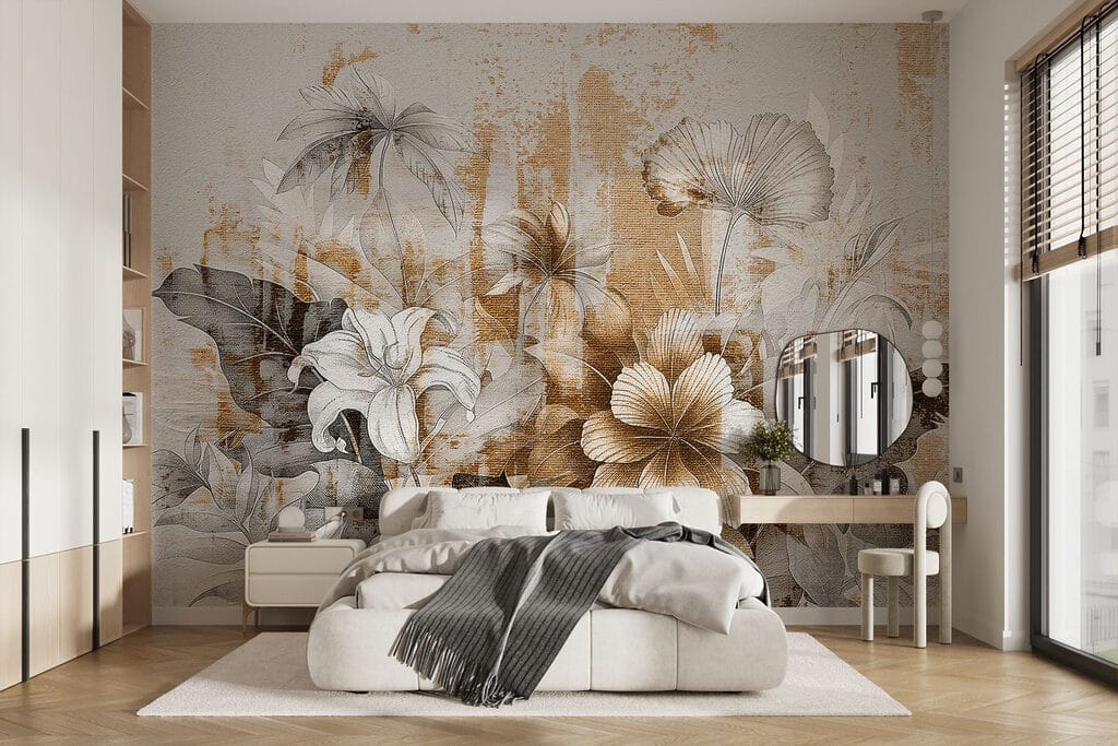 Flori pe vopsea — interior 2