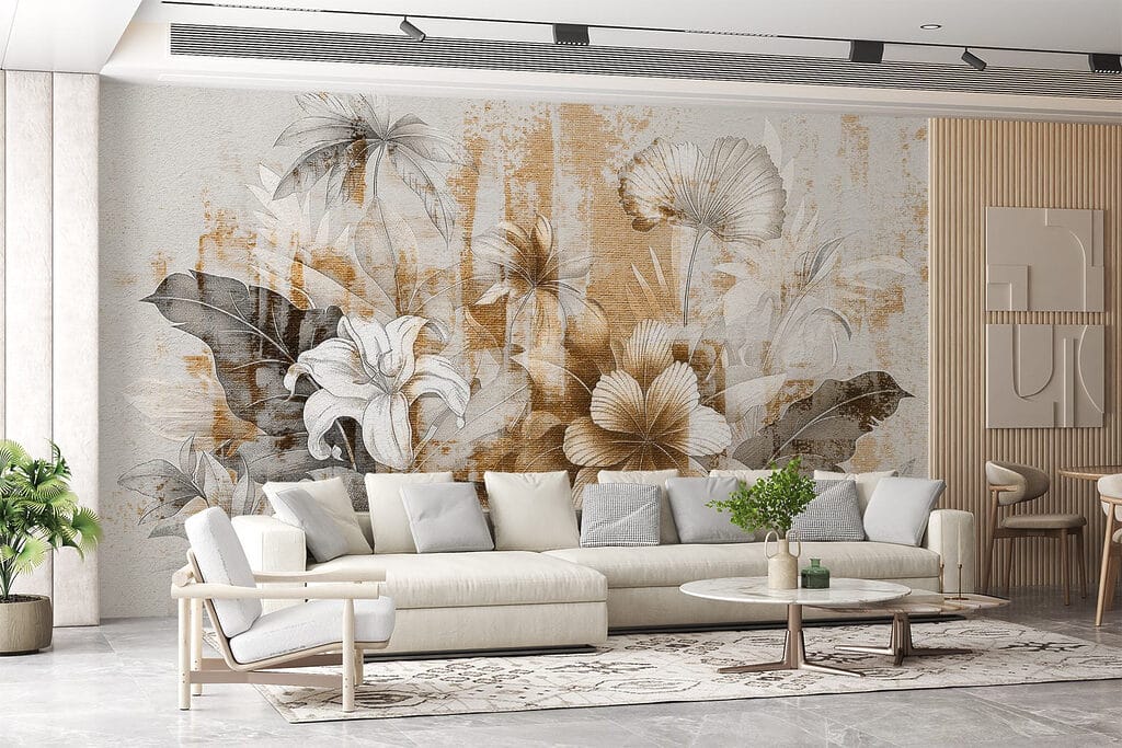 Flori pe vopsea — interior 4