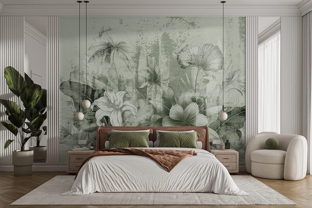 Flori pe vopsea — interior 2