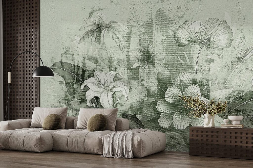 Flori pe vopsea — interior 3
