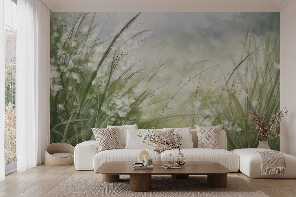 Peisaj nevelos, flori mici — interior 6