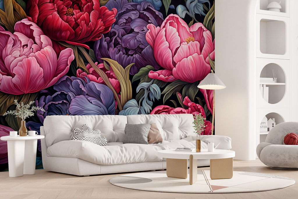 Buchet dens de flori — interior 4